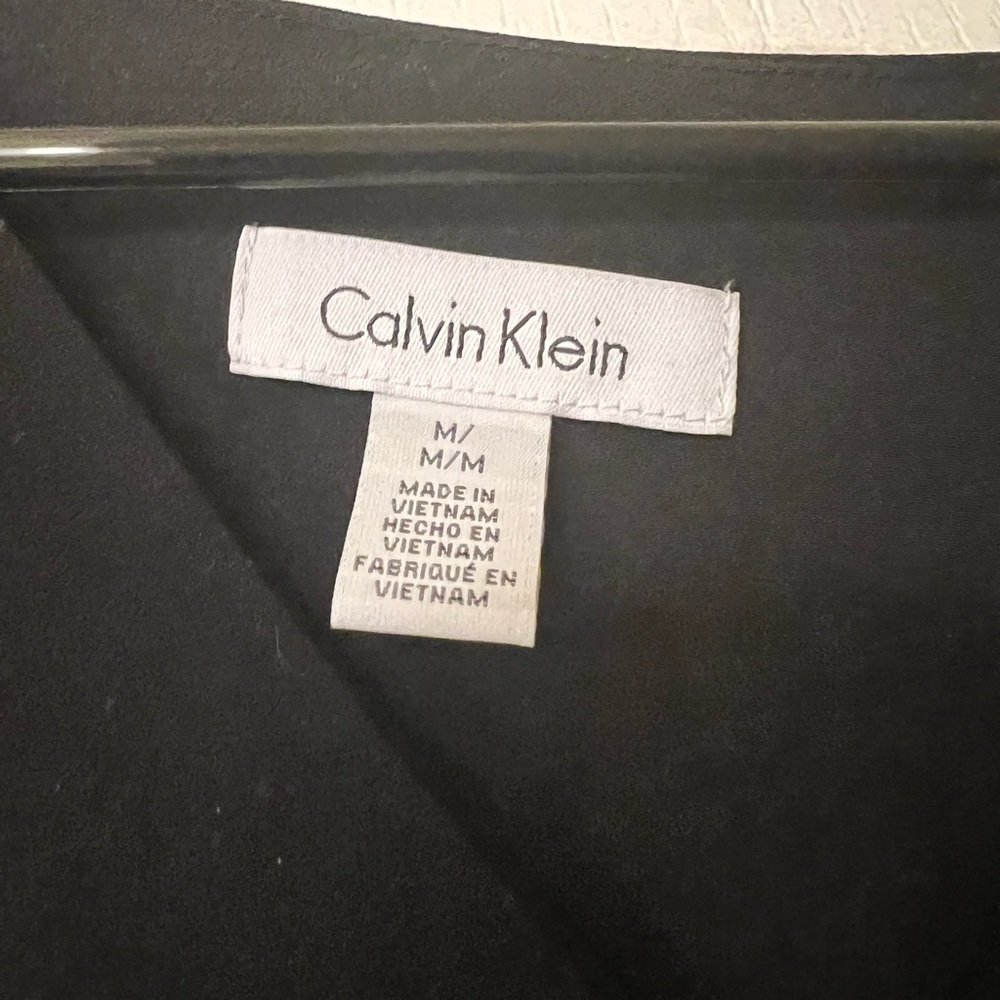 Black Calvin Klein Blouse - Picture 2 of 3